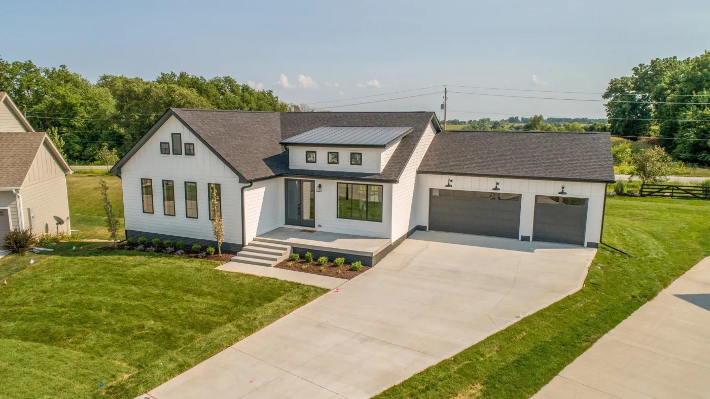 peakview windows siding stucco colorado springs gallery white lp smartside siding single story farmhouse large driveway