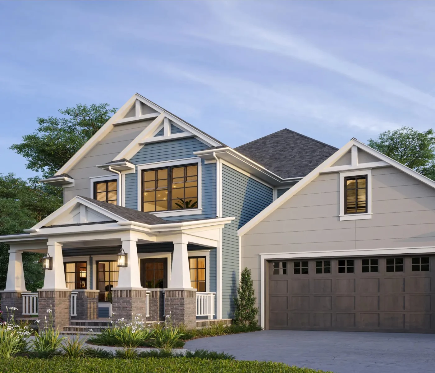 Example Home With James Hardie Fiber Cement Siding Two