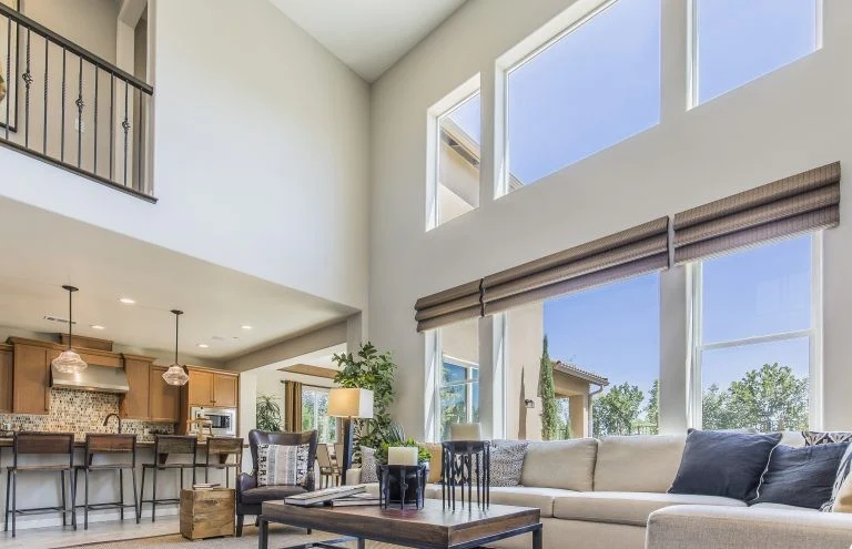 Peakview Windows Siding Stucco Window Replacement Colorado Springs Gallery Image 1 Large Picture Windows Living Room Vaulted Ceilings