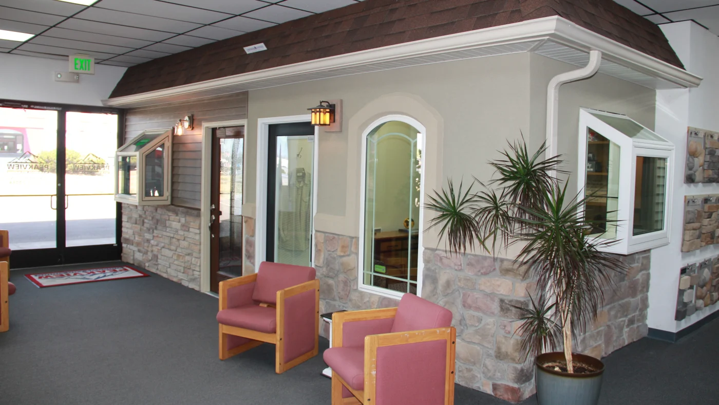 The interior of the Peakview office/showroom